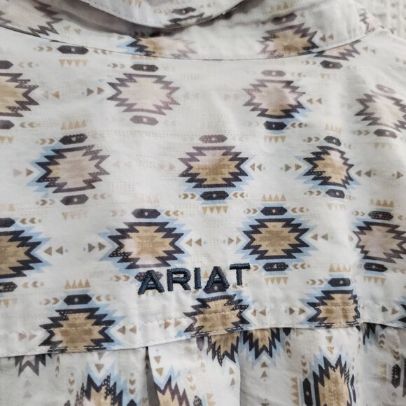 Ariat Men's Team Warner Classic Embroidered Shirt Size Medium - Picture 6 of 16